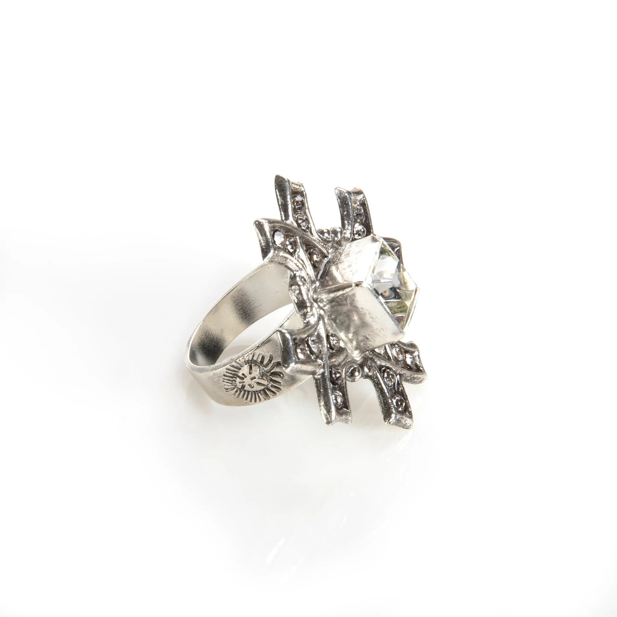 Saint Deco Cross Ring