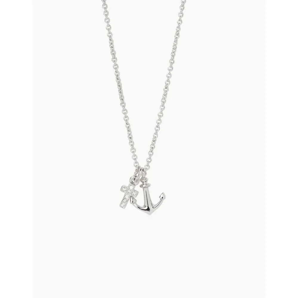 Sea La Vie Necklace - It Is Well/Cross Anchor