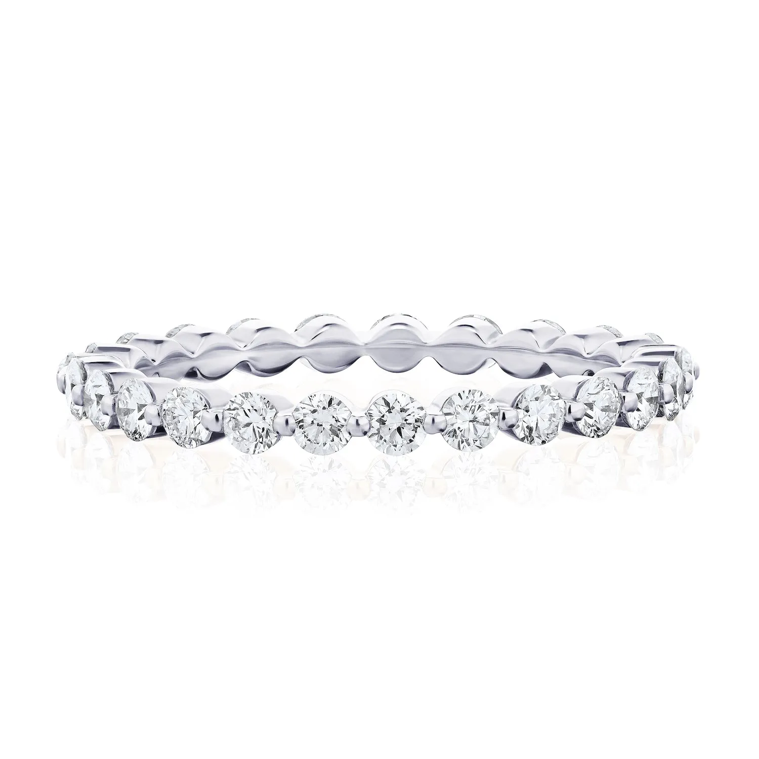 Shared Prong Wedding Band