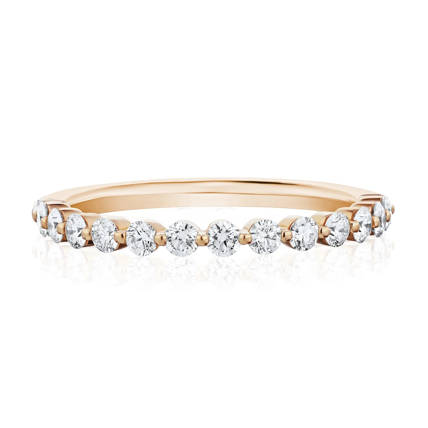 Shared Prong Wedding Band