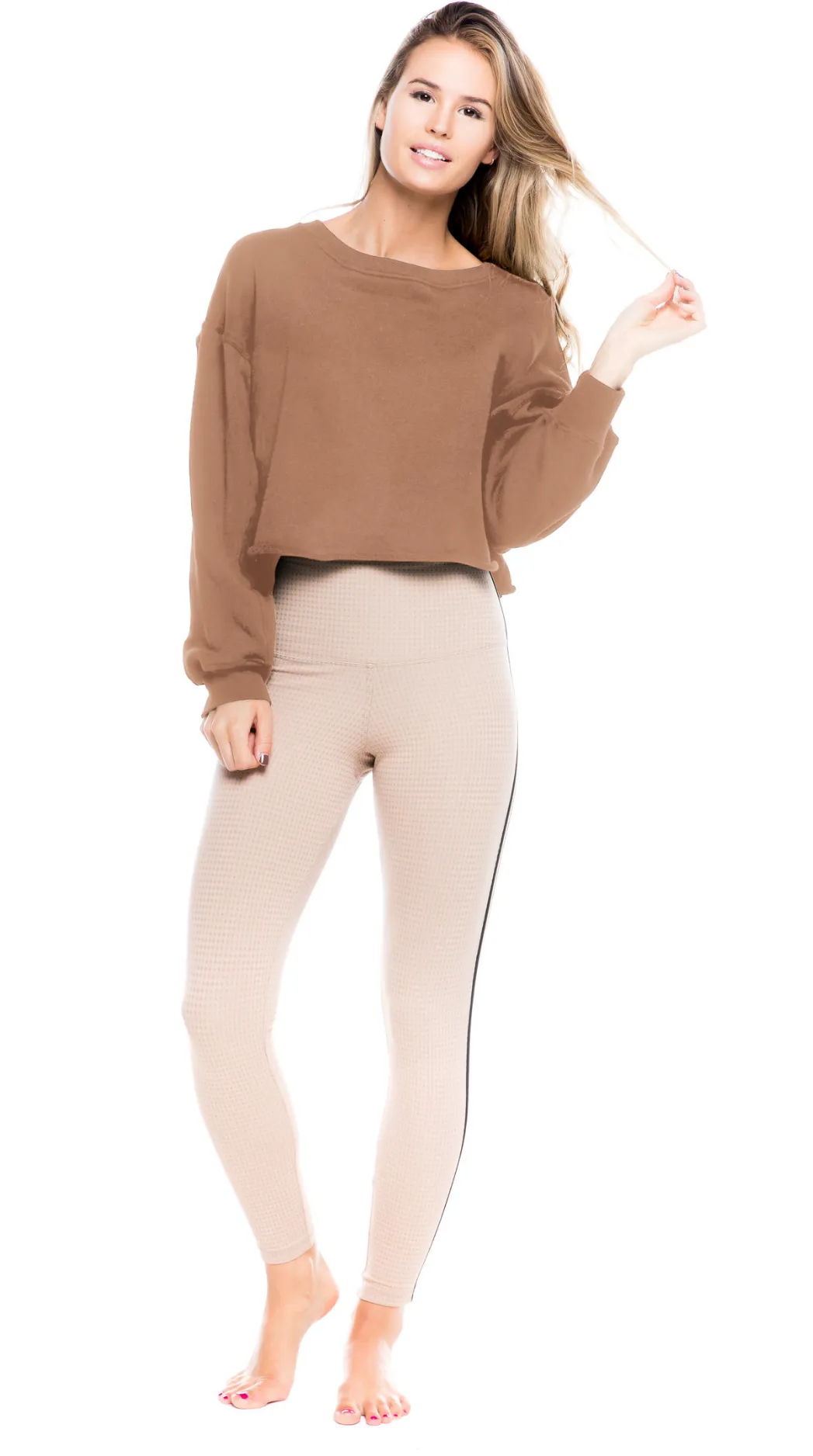 Strut This X Sivanayla Jetset Sweatshirt Chai Latte