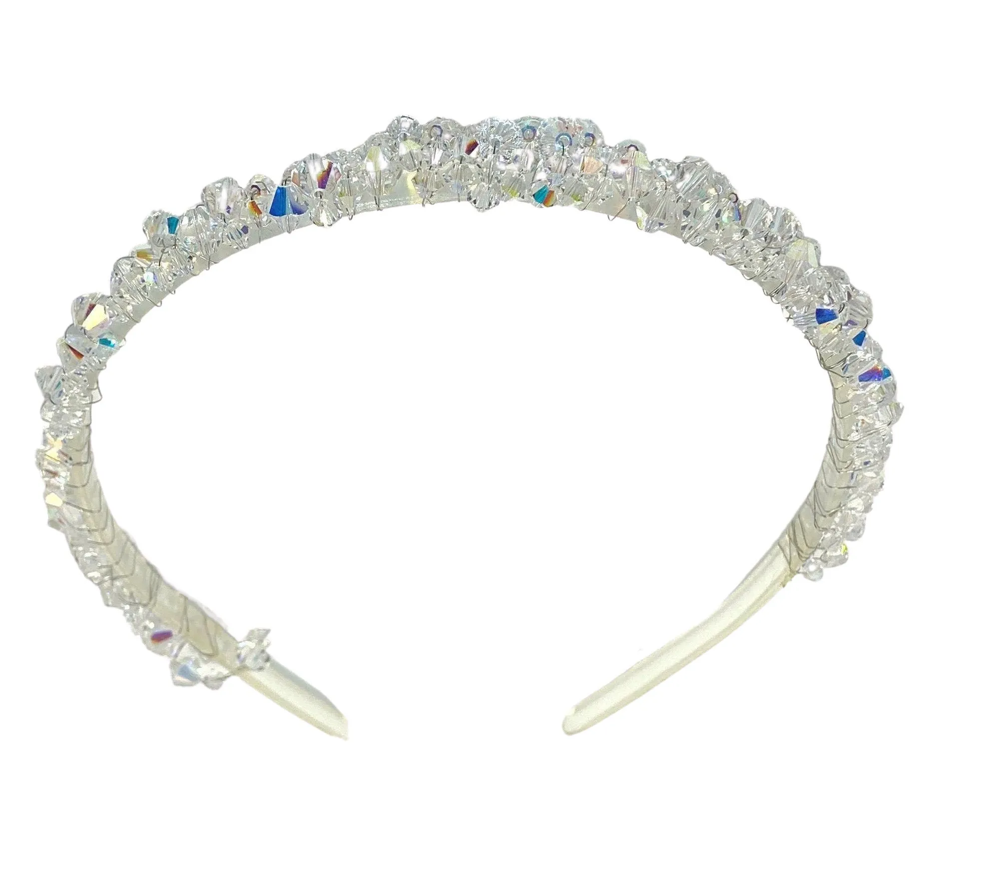 Stunning Bridal Wedding Pearl and Crystal Headband Tiara