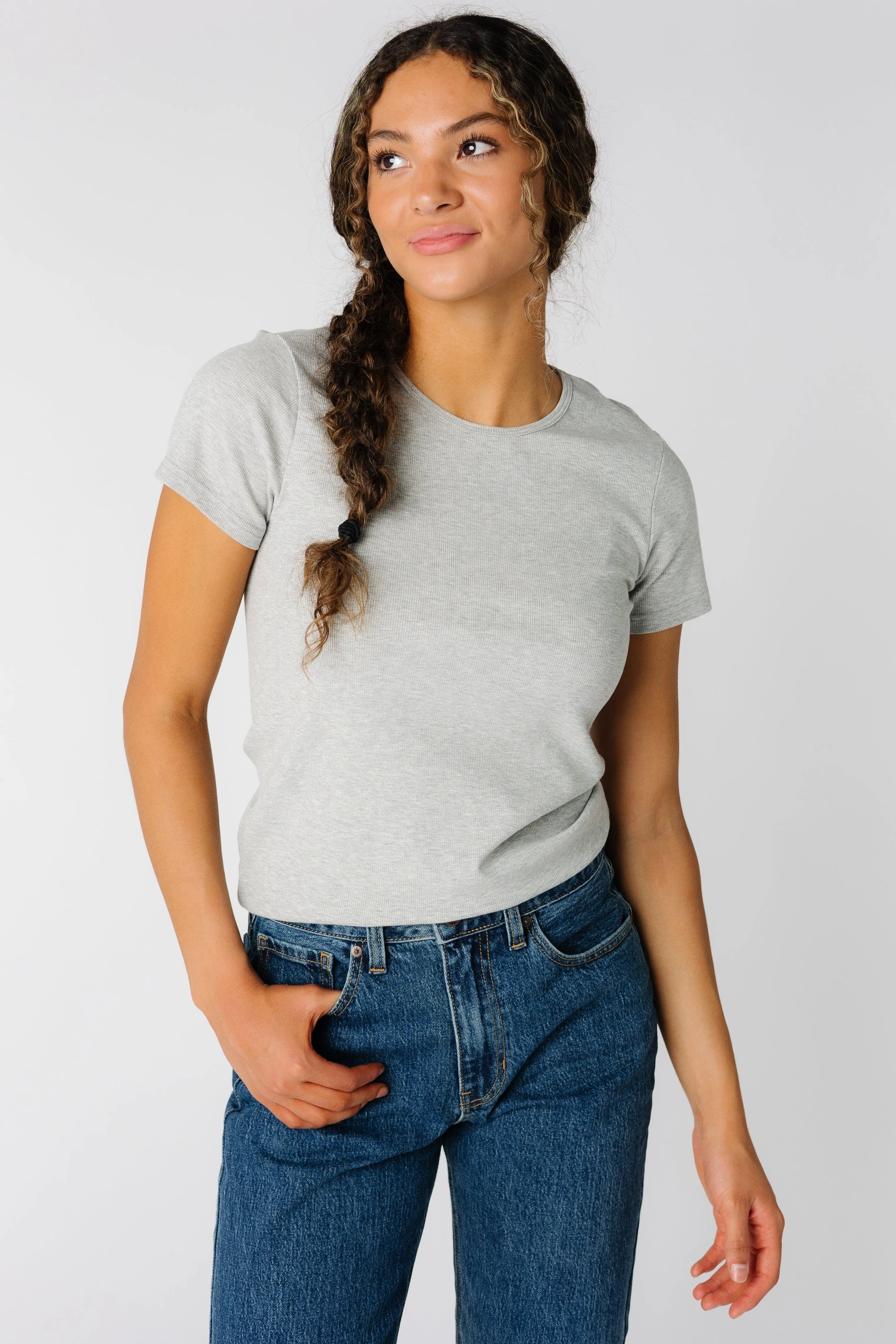 The Reese Top - Heather Grey