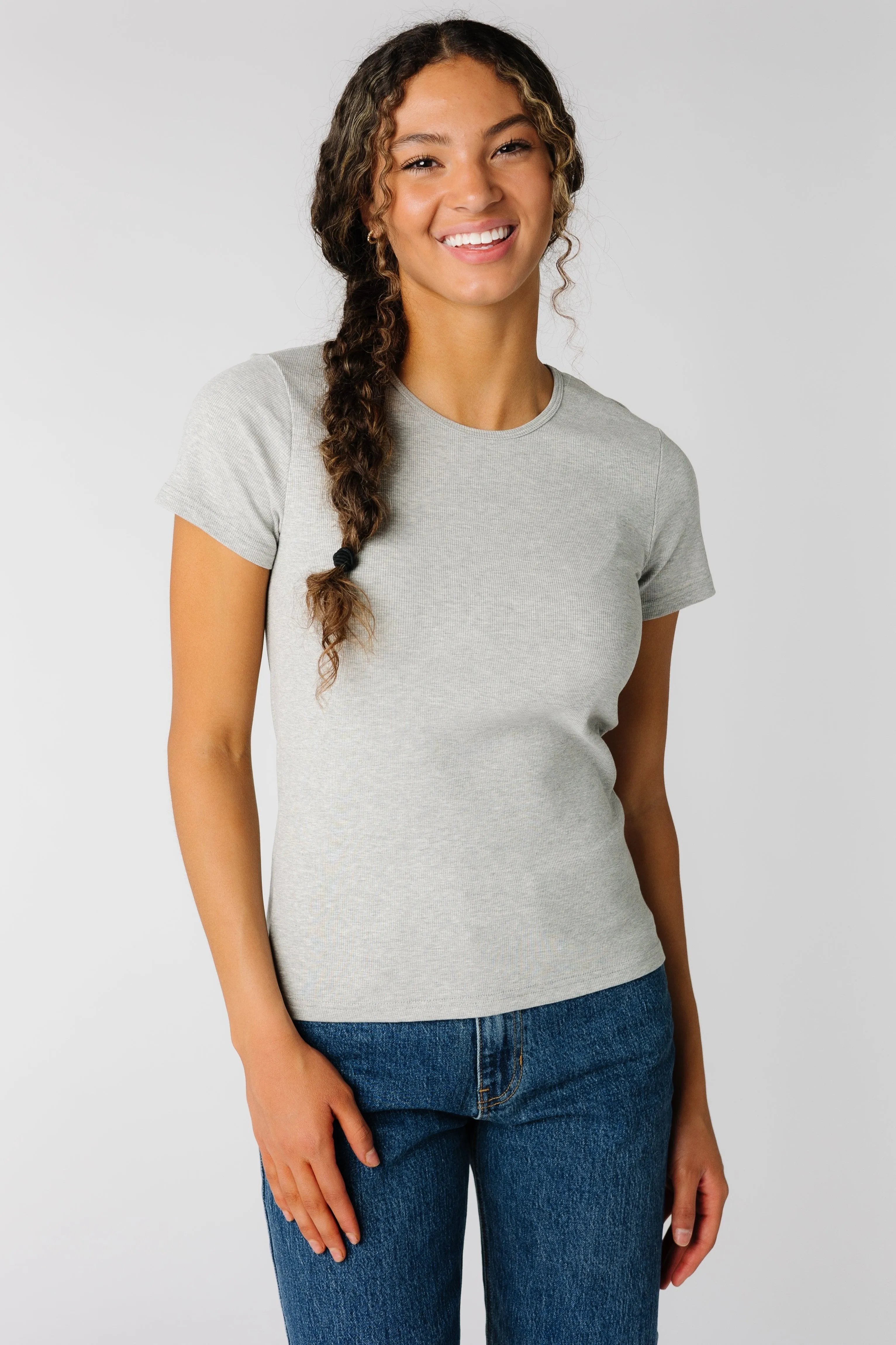 The Reese Top - Heather Grey