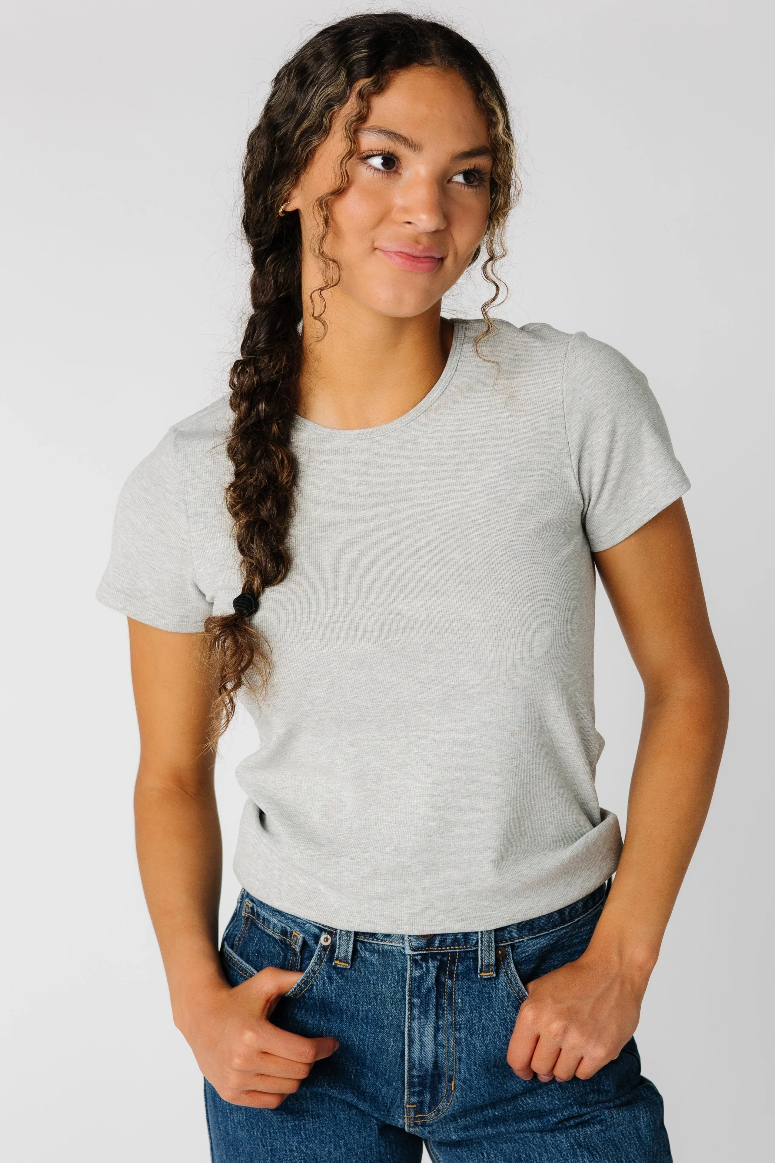 The Reese Top - Heather Grey