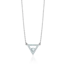 Triangle Diamond Necklace (0.27Ctw)