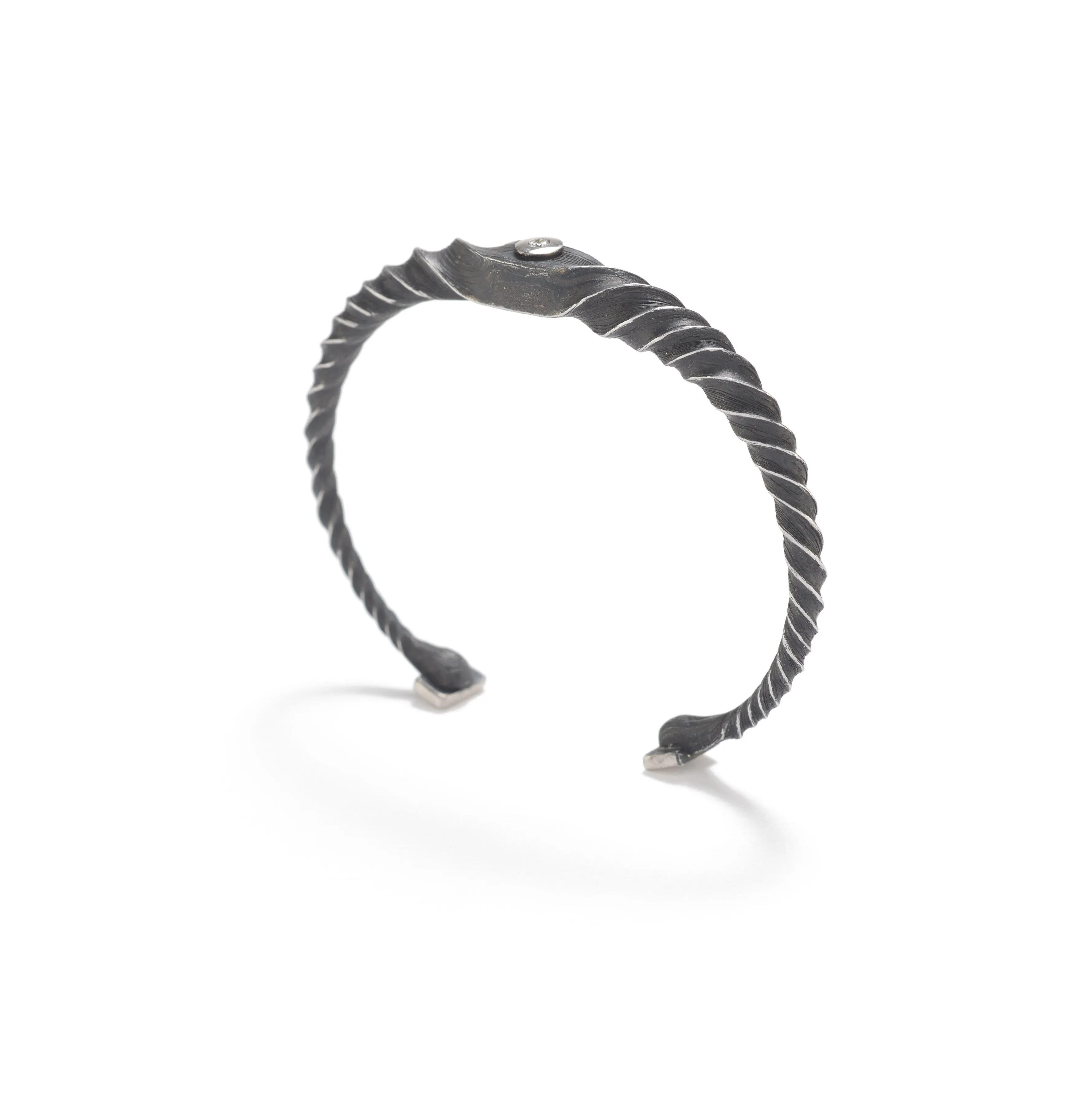 Twisted Damascus Steel Bracelet