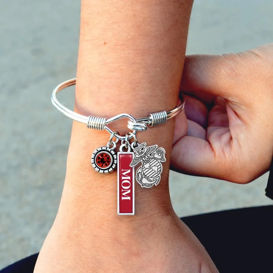 United States Marine Corp Mother's Charm Bracelet