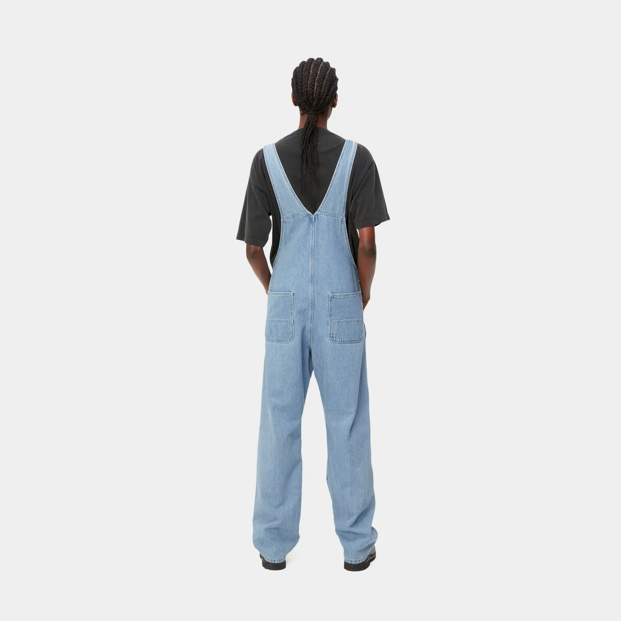 Women's Bib Overall Straight - Denim | Blue (stone bleached)