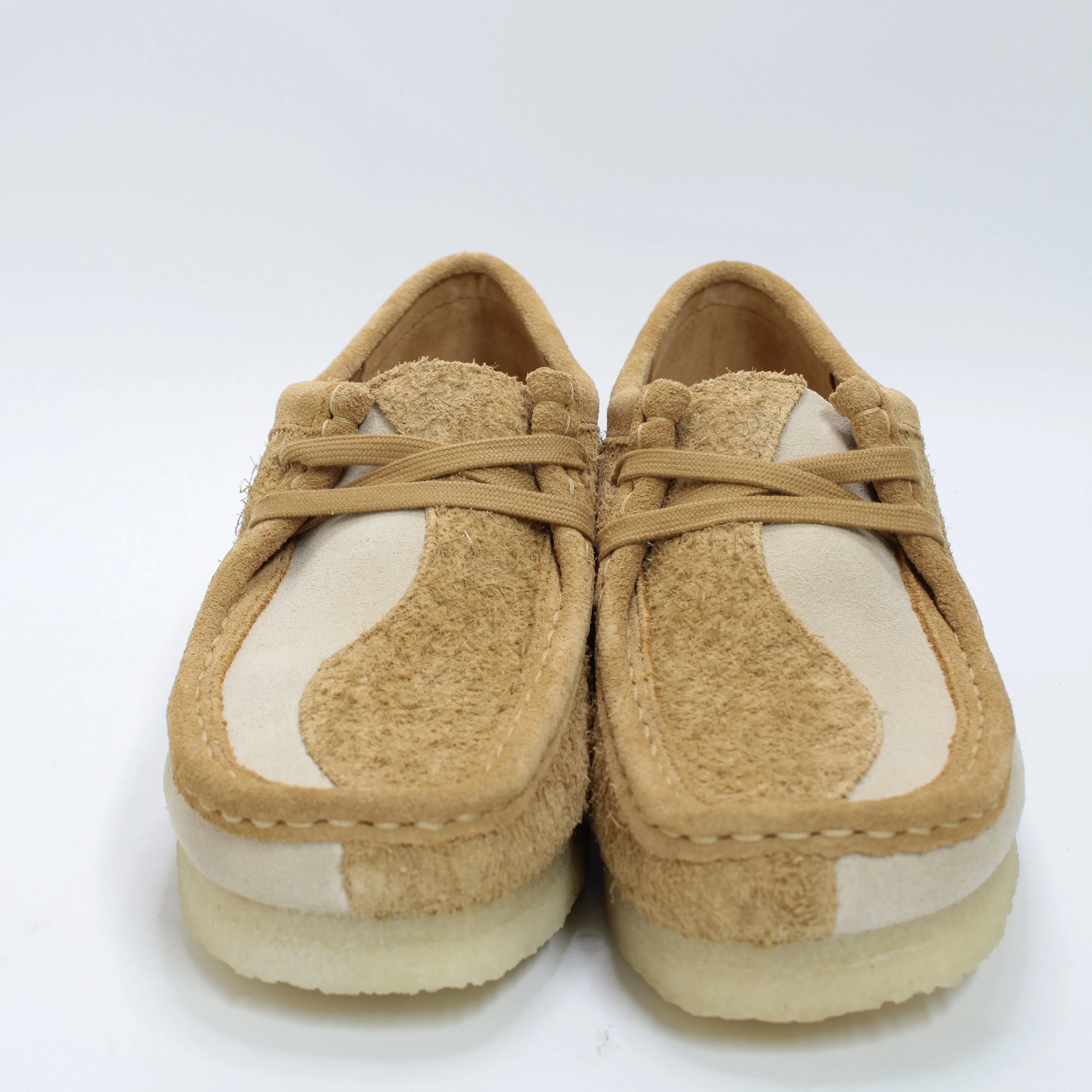 Womens Clarks Originals Wallabee Mid Tan Combi