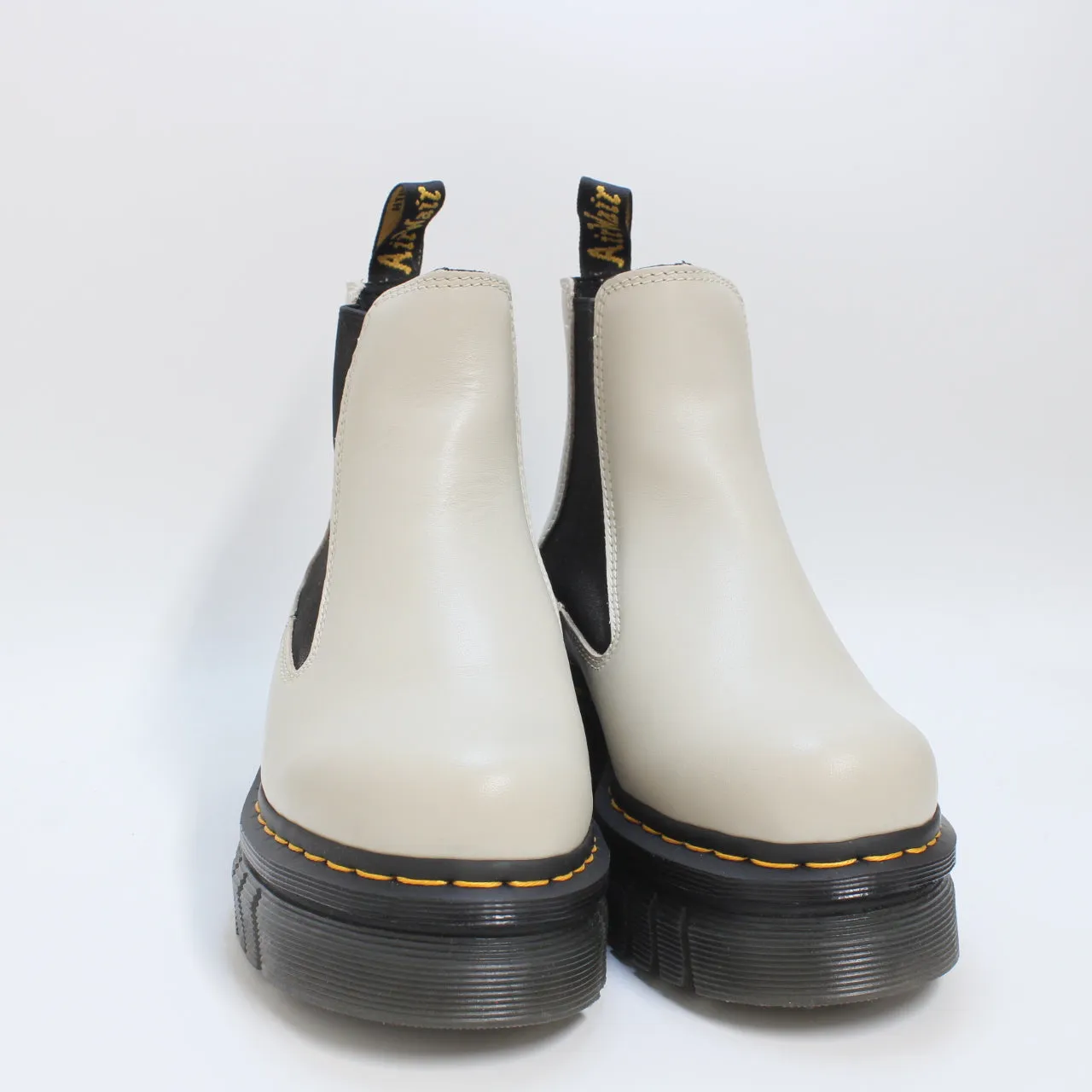 Womens Dr. Martens Audrick Chelsea Cobblestone Grey Nappa Lux