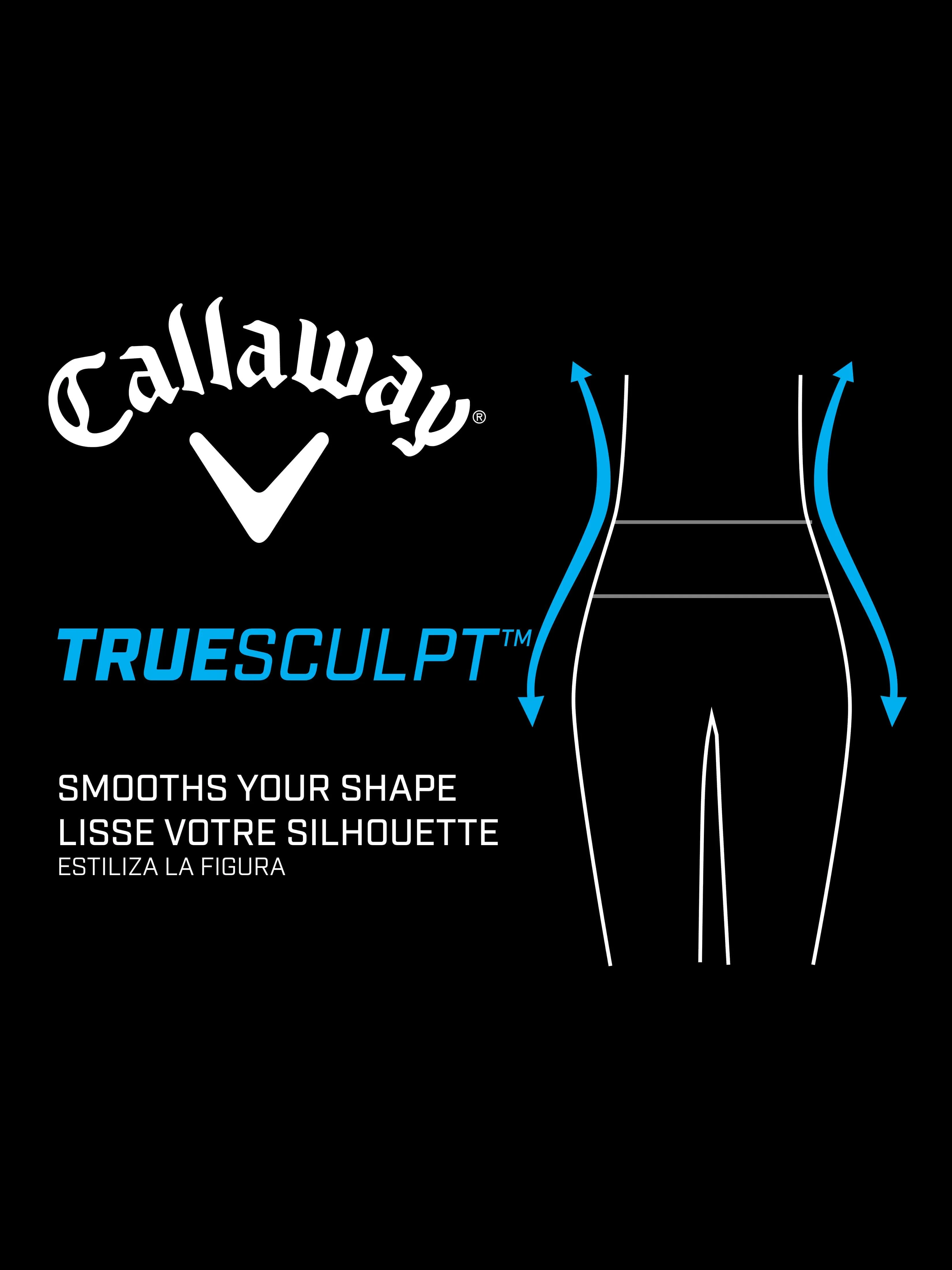 Womens TrueSculpt Pull On Tech Stretch Golf Short