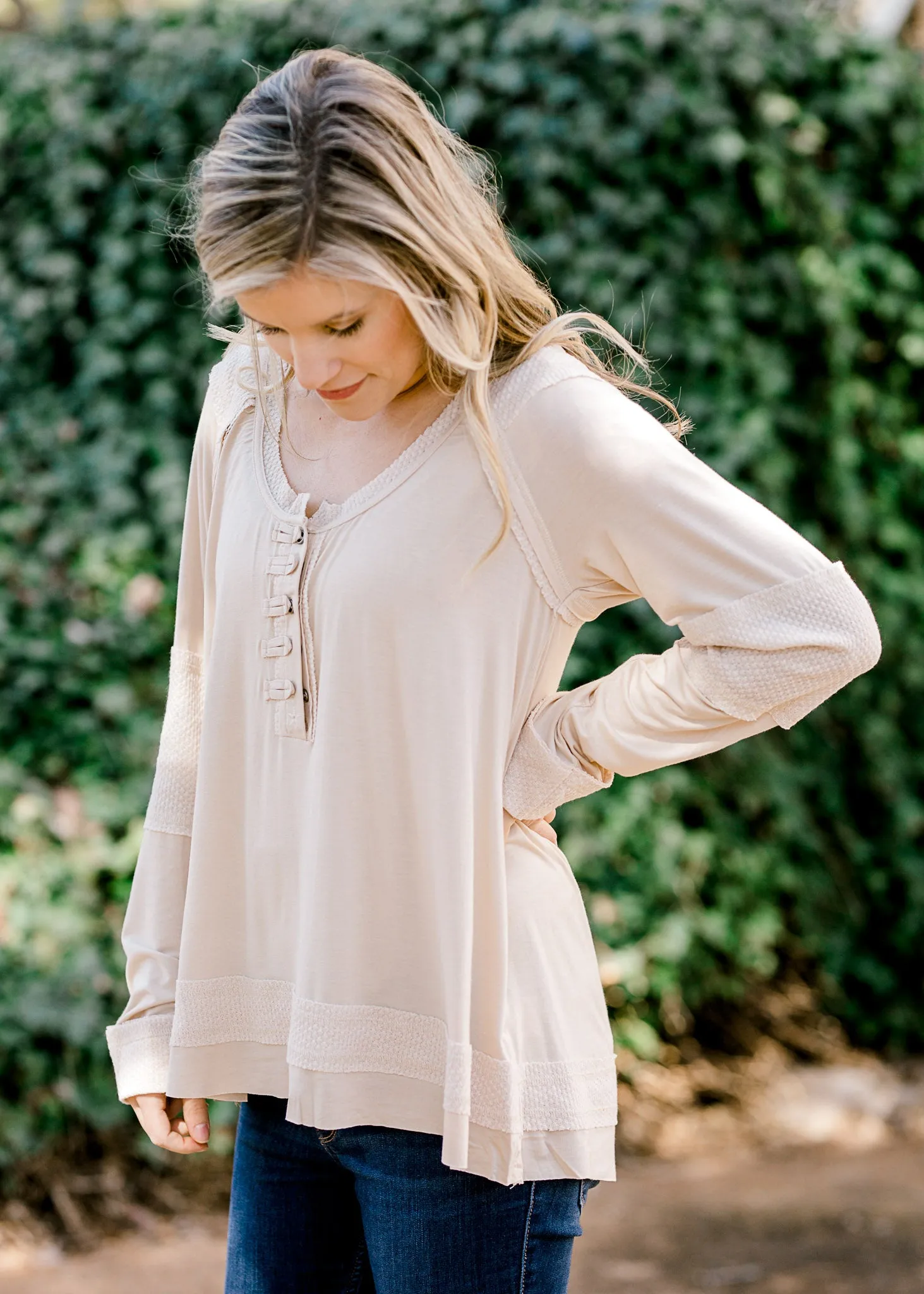 X Creamy Detail Top